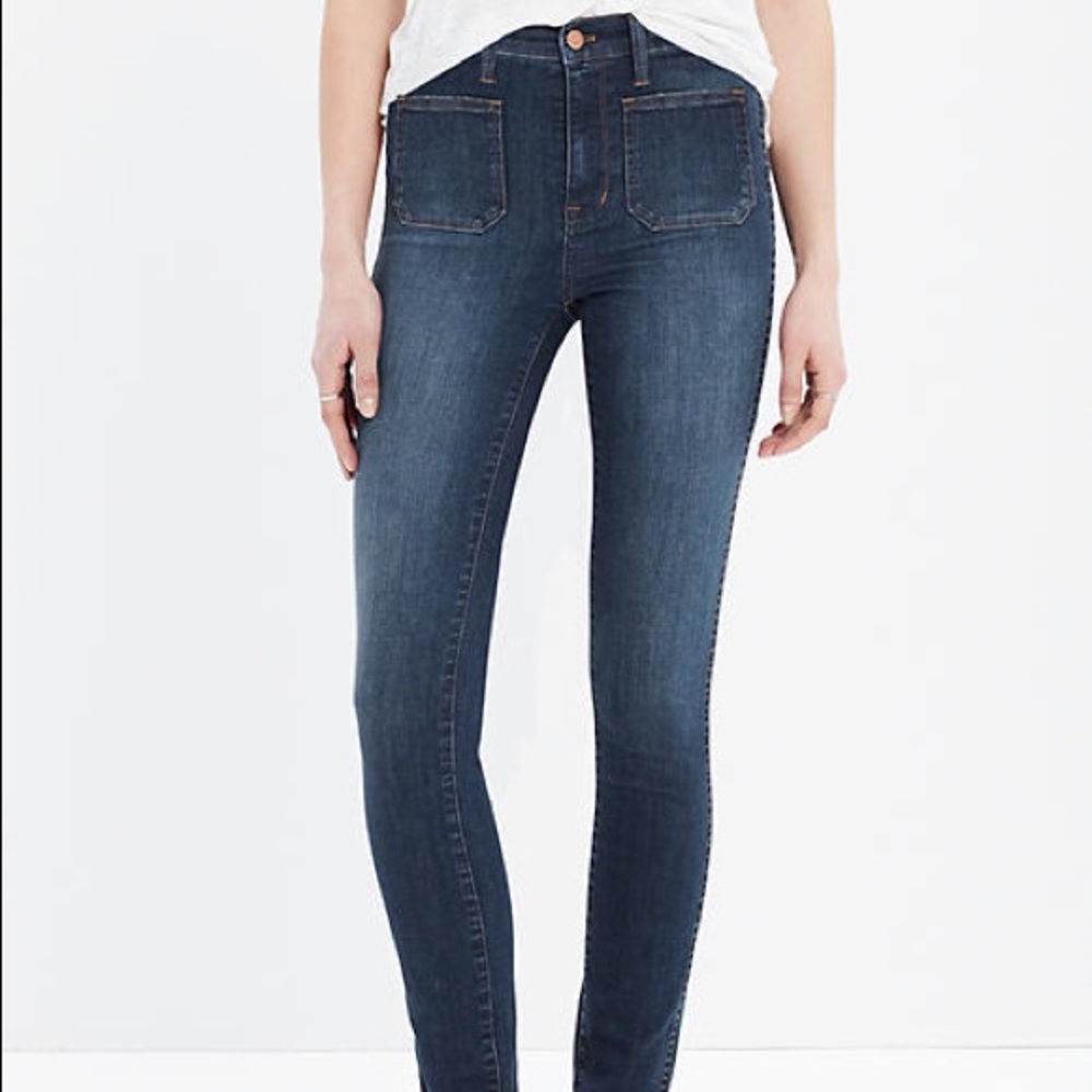 Madewell 10" High-Rise Skinny Jeans Sailor Edition